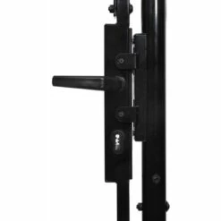 YOUTHUP Double Portail Avec Haut Sous Forme De Lance 400 X 200 Cm - Noir -Portail Soldes Boutique 51856100 5