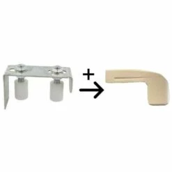 SECURY-T MONACO Guide De Haut De Portail + Cache Blanc - Blanc