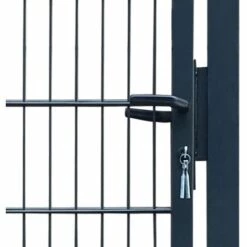 Topdeal Portillon 2D (simple) Gris Anthracite 106x230 Cm -Portail Soldes Boutique 52081667 4