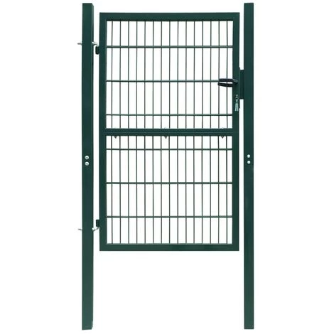 Topdeal Portillon 2D (simple) Vert 106x230 Cm 3 Topdeal Portillon 2D (simple) Vert 106x230 Cm