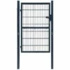Topdeal Portillon Acier 103x250 Cm Anthracite 2 Topdeal Portillon Acier 103x250 Cm Anthracite -Portail Soldes Boutique 52081750 1