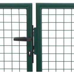 Topdeal Portillon Acier 350x75 Cm Vert -Portail Soldes Boutique 52082481 3