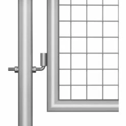 Topdeal Porte De Jardin Acier Galvanisé 306x125 Cm Argenté 9 Topdeal Porte De Jardin Acier Galvanisé 306x125 Cm Argenté -Portail Soldes Boutique 52082537 3