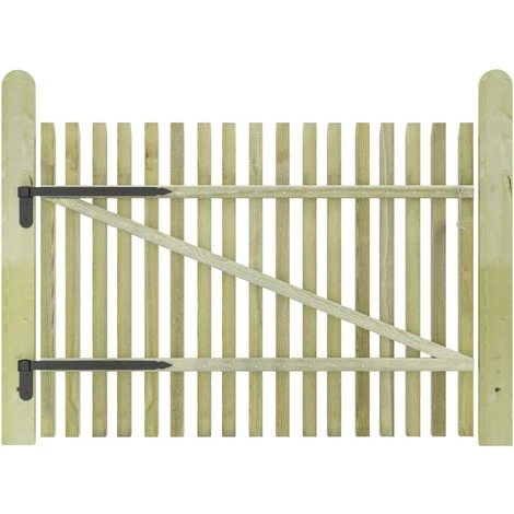 Topdeal Porte De Jardin En Piquets Bois De Pin Imprégné 100 X 75 Cm 3 Topdeal Porte De Jardin En Piquets Bois De Pin Imprégné 100 X 75 Cm