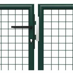 Topdeal Portail De Jardin Acier 500 X 75 Cm Vert 10 Topdeal Portail De Jardin Acier 500 X 75 Cm Vert -Portail Soldes Boutique 52093670 4