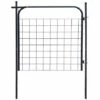 LITZEE Portail De Clôture De Jardin 100 X 100 Cm Anthracite # -Portail Soldes Boutique 53645465 1