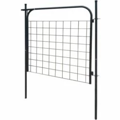LITZEE Portail De Clôture De Jardin 100 X 100 Cm Anthracite # 11 LITZEE Portail De Clôture De Jardin 100 X 100 Cm Anthracite # -Portail Soldes Boutique 53645465 5