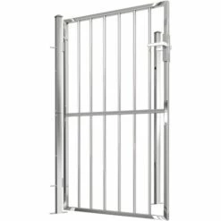 VidaXL Portail De Jardin 100x150 Cm Acier Inoxydable - Argent -Portail Soldes Boutique 54141600 4