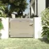 VidaXL Portail De Jardin 100x75 Cm Acier Inoxydable - Argent -Portail Soldes Boutique 54141602 1
