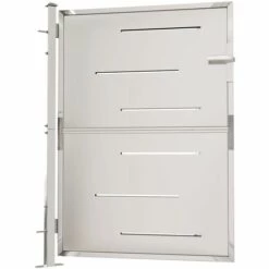 VidaXL Portail De Jardin 100x125 Cm Acier Inoxydable - Argent -Portail Soldes Boutique 54141604 4