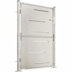 VidaXL Portail De Jardin 100x150 Cm Acier Inoxydable - Argent -Portail Soldes Boutique 54141605 3