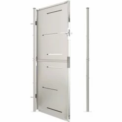 VidaXL Portail De Jardin 100x180 Cm Acier Inoxydable - Argent 11 VidaXL Portail De Jardin 100x180 Cm Acier Inoxydable - Argent -Portail Soldes Boutique 54141606 5