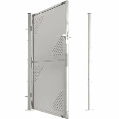 VidaXL Portail De Jardin 100x150 Cm Acier Inoxydable - Argent -Portail Soldes Boutique 54141610 5