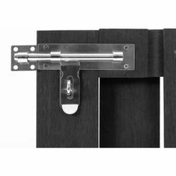 Hommoo Portillon WPC 100x80 Cm Gris 10 Hommoo Portillon WPC 100x80 Cm Gris -Portail Soldes Boutique 54149409 4