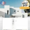 PACKIT Portail Aluminium Battant Découpe Laser En Kit + Motorisation Dimension L.3000 (entre Piliers) X H.1500 Mm Couleurs Blanc (RAL 9010) -Portail Soldes Boutique 54266383 1