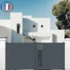 PACKIT Portail Aluminium Coulissant Découpe Laser En Kit Dimension L.3000 (entre Piliers) X H.1500 Mm Couleurs Gris (RAL 7016) -Portail Soldes Boutique 54451427 1