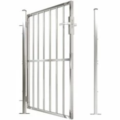 YOUTHUP Portail De Jardin 100x125 Cm Acier Inoxydable - Argent 11 YOUTHUP Portail De Jardin 100x125 Cm Acier Inoxydable - Argent -Portail Soldes Boutique 54514424 5