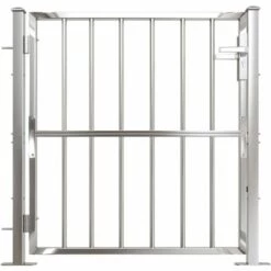 YOUTHUP Portail De Jardin 100x100 Cm Acier Inoxydable - Argent 9 YOUTHUP Portail De Jardin 100x100 Cm Acier Inoxydable - Argent -Portail Soldes Boutique 54515053 3