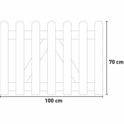 ALCE Portail De Jardin En Bois 100x70cm Clôture D'entrée De Jardin Mini 7 ALCE Portail De Jardin En Bois 100x70cm Clôture D'entrée De Jardin Mini -Portail Soldes Boutique 54888074 3