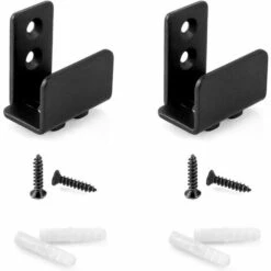 Fei Yu 2pcs Guide De Sol Pour Porte Coulissante, Réglable Pour Porte Et Armoire, En Acier