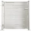 VidaXL Portail De Jardin 100x100 Cm Acier Inoxydable - Argent -Portail Soldes Boutique 55020693 1