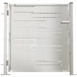 VidaXL Portail De Jardin 100x100 Cm Acier Inoxydable - Argent