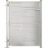 VidaXL Portail De Jardin 100x125 Cm Acier Inoxydable - Argent -Portail Soldes Boutique 55020694 1