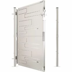 VidaXL Portail De Jardin 100x125 Cm Acier Inoxydable - Argent -Portail Soldes Boutique 55020694 5