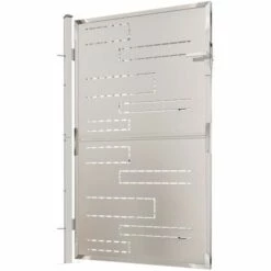 VidaXL Portail De Jardin 100x150 Cm Acier Inoxydable - Argent 10 VidaXL Portail De Jardin 100x150 Cm Acier Inoxydable - Argent -Portail Soldes Boutique 55020695 4