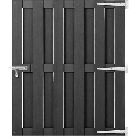 GROSMONDE 100x120 Cm Portillon WPC Gris 3 GROSMONDE 100x120 Cm Portillon WPC Gris