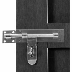 GROSMONDE 100x120 Cm Portillon WPC Gris 10 GROSMONDE 100x120 Cm Portillon WPC Gris -Portail Soldes Boutique 55166113 4