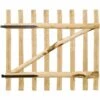 GROSMONDE 100x90 Cm Portillon Simple De Cl?ture Bois De Noisetier -Portail Soldes Boutique 55166118 1
