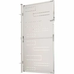 VidaXL Portail De Jardin 100x180 Cm Acier Inoxydable - Argent -Portail Soldes Boutique 55486334 4