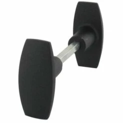 SAMA Bouton De Portail Plat Noir 6X110 Mm En Aluminium