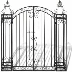 GROSMONDE 122 X 20,5 X 134 Cm Portillon Ornemental De Jardin Fer Forgé 9 GROSMONDE 122 X 20,5 X 134 Cm Portillon Ornemental De Jardin Fer Forgé -Portail Soldes Boutique 56624118 3