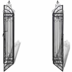 GROSMONDE 122 X 20,5 X 134 Cm Portillon Ornemental De Jardin Fer Forgé 10 GROSMONDE 122 X 20,5 X 134 Cm Portillon Ornemental De Jardin Fer Forgé -Portail Soldes Boutique 56624118 4