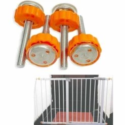 CHANCEY Lot De 4 Protections Murales De Portail Pour Escaliers, Cuisine, Portes D'animaux Domestiques,SEMAket,orange