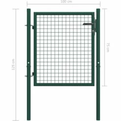NOVA Porte De Clôture En Acier Vert Avec 3 Clés Différentes Tailles Portail De Clôture Acier 100x75 Cm Vert Taille : 100x75 Cm 11 NOVA Porte De Clôture En Acier Vert Avec 3 Clés Différentes Tailles Portail De Clôture Acier 100x75 Cm Vert Taille : 100x75 Cm -Portail Soldes Boutique 57096481 5