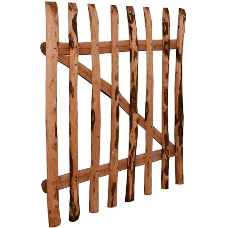 NOVA Porte Unique En Bois En Bois En Bois Portillon De Clôture Bois De Noisetier Imprégné 100 X 100 Cm 5 NOVA Porte Unique En Bois En Bois En Bois Portillon De Clôture Bois De Noisetier Imprégné 100 X 100 Cm – Image 3