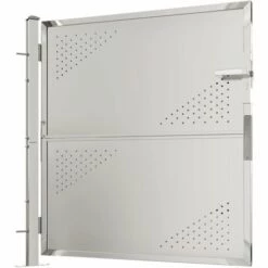 TRUE DEAL Portail De Jardin 100x100 Cm Acier Inoxydable 10 TRUE DEAL Portail De Jardin 100x100 Cm Acier Inoxydable -Portail Soldes Boutique 57832484 4