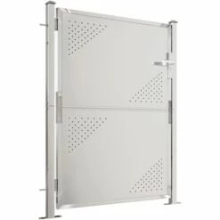 TRUE DEAL Portail De Jardin 100x125 Cm Acier Inoxydable 9 TRUE DEAL Portail De Jardin 100x125 Cm Acier Inoxydable -Portail Soldes Boutique 57835726 3