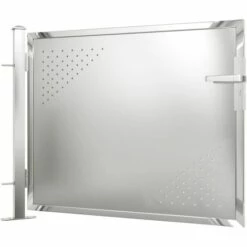 TRUE DEAL Portail De Jardin 100x75 Cm Acier Inoxydable 10 TRUE DEAL Portail De Jardin 100x75 Cm Acier Inoxydable -Portail Soldes Boutique 57845245 4