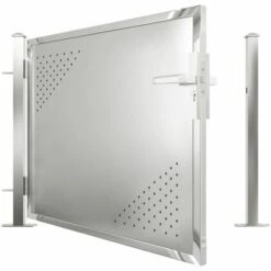 TRUE DEAL Portail De Jardin 100x75 Cm Acier Inoxydable 11 TRUE DEAL Portail De Jardin 100x75 Cm Acier Inoxydable -Portail Soldes Boutique 57845245 5