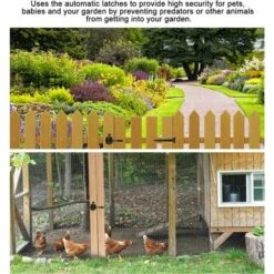 ROSIER Loquet De Portail En Acier Inoxydable à Levier Automatique De Gravité Auto Loquet De Portail Noir Avec Vis M3 X 26 Pour Portail En Bois Et Portail De Clôture Portail De Clôture Suffolk Loquet——VEBTles -Portail Soldes Boutique 58187477 5