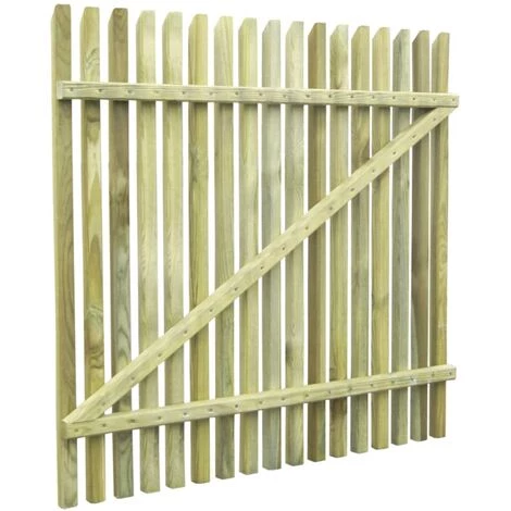 INLIFE Portail De Jardin En Piquets Bois De Pin Imprégné 100x100 Cm 7 INLIFE Portail De Jardin En Piquets Bois De Pin Imprégné 100x100 Cm – Image 5