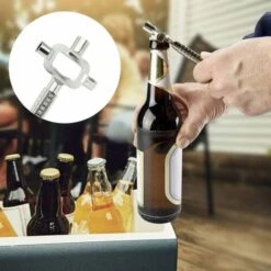 GRID COOL 6 En 1 Clé D’ Clef Carré 6/7 / 8 Mm Clé Allen Avec Graduation Multi-fonction Clé Passe Partout Universel De Chantier En Alliage De Zinc Solide Pour Ouvrir Porte Fenêtre Armoire -Portail Soldes Boutique 58349082 4