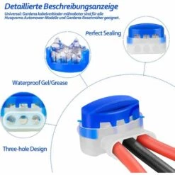 GRID COOL Lot De 20 Connecteurs De Câble Remplis Des Résines Pour Robot Tondeuse Automower -Portail Soldes Boutique 58349117 3