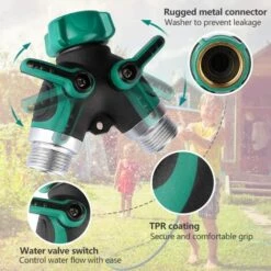 GRID COOL Séparateur De Tuyau à 2 Voies, Garden Robinets à Eau De Connecteur De Tuyau à 2 Voies Distributeur 2 Voies Avec Poignée Réglable Et Verrouillable 9 GRID COOL Séparateur De Tuyau à 2 Voies, Garden Robinets à Eau De Connecteur De Tuyau à 2 Voies Distributeur 2 Voies Avec Poignée Réglable Et Verrouillable -Portail Soldes Boutique 58349174 3