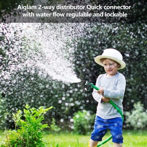 GRID COOL Séparateur De Tuyau à 2 Voies, Garden Robinets à Eau De Connecteur De Tuyau à 2 Voies Distributeur 2 Voies Avec Poignée Réglable Et Verrouillable 6 GRID COOL Séparateur De Tuyau à 2 Voies, Garden Robinets à Eau De Connecteur De Tuyau à 2 Voies Distributeur 2 Voies Avec Poignée Réglable Et Verrouillable – Image 4