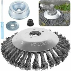 GRID COOL Lame De Tondeuse à Gazon 6 Pouces, Accessoire De Tondeuse à Gazon Universel Roue De Remplacement Pour Tondeuse à Gazon Nouée Lame De Tondeuse à Gazon De Jardin Brosse à Mauvaises Herbes